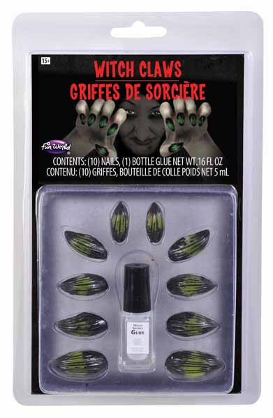 Griffes de costume de sorcière et d'animal Fun World