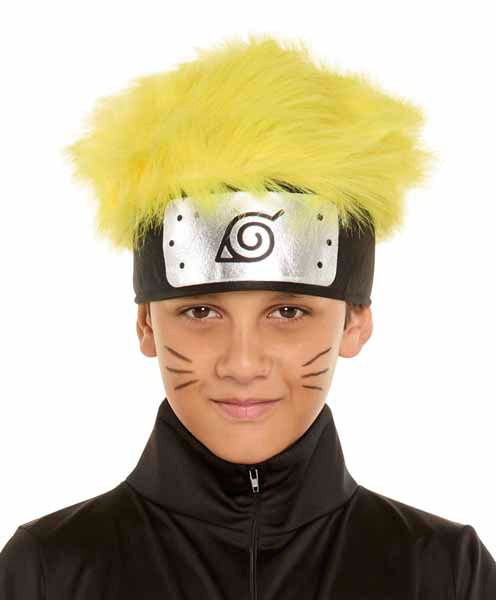 Naruto Hidden Leaf Headband with Hair