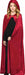 Red Hooded Velour Cape for Children, One Size