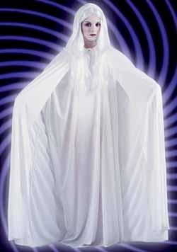 White Hooded Costume Cape