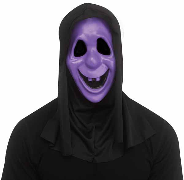 Friendly Ghost Mask in Fluorescent Purple