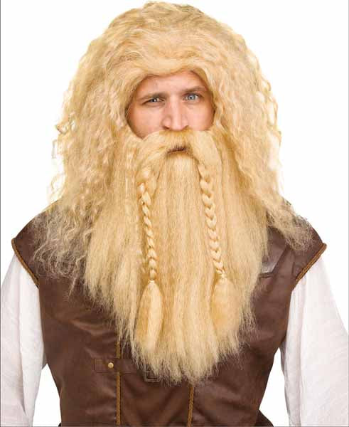 Blonde Viking Wig & Beard Set