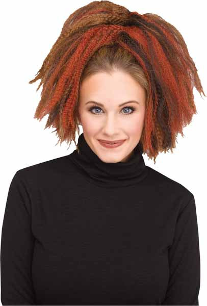 Postiche de costume frisé brun/auburn