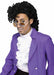Purple Pain Black Curly Adult Costume Wig