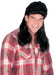 Black Super Mullet Costume Wig