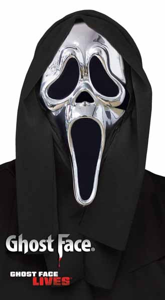 Ghostface Chrome Adult Mask