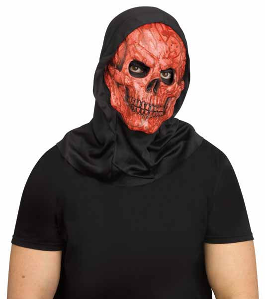 Bloody Skull Mask with Hood
