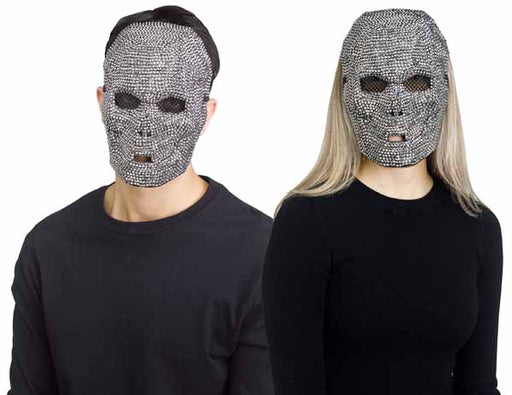 Masque de crâne pour adulte Gunpowder Bling