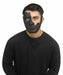 Black Cracked Half Mask for Adults