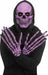 Purple Skull Mask & Glove Set