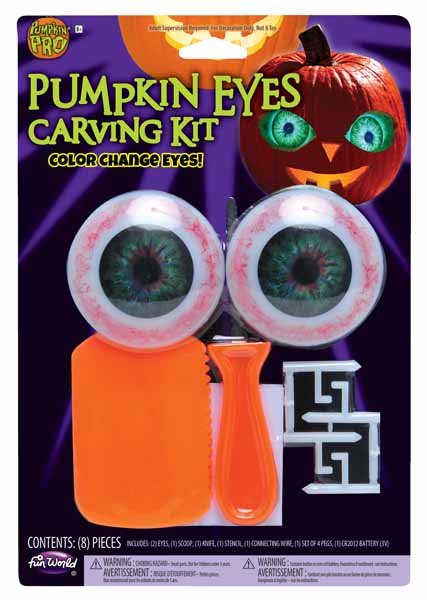 Color Changing Eyes Pumpkin Carving Kit
