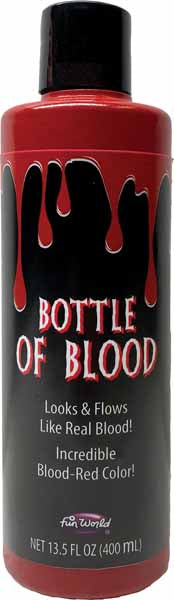 Fun World Bottle of Fake Blood, 13.5 fl oz