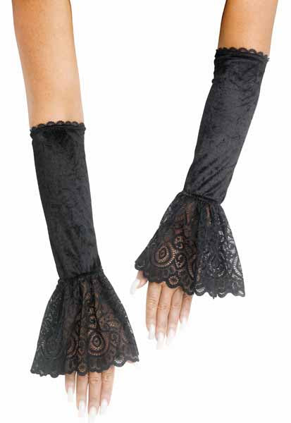Velour & Lace Costume Sleevelets