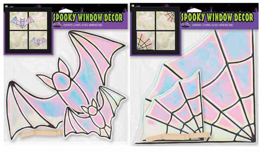 Iridescent Spooky Halloween Window Decor