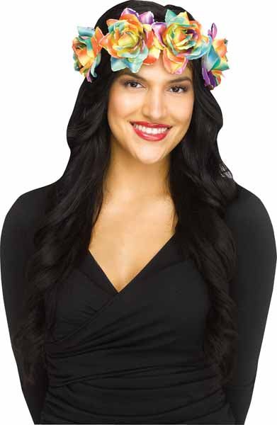 Rainbow Floral Headpiece