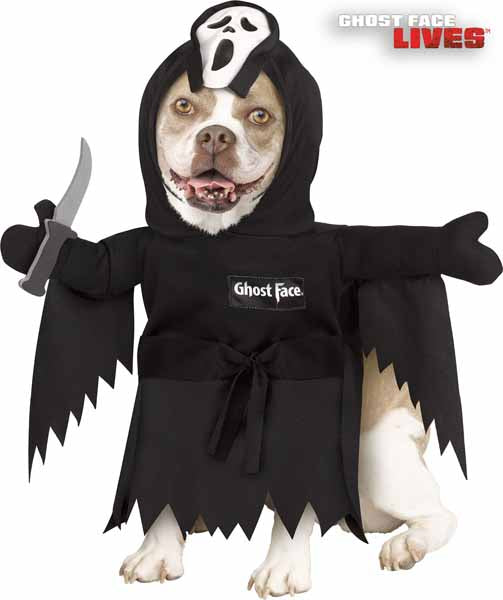 Ghost Face Dog Costume, Small