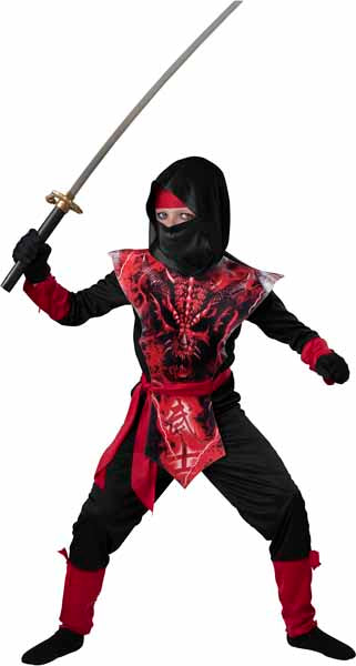 Dragon Skull Ninja Child Costume, Size 12 Extra Large