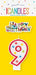 Number 9 Glitter Birthday Candle
