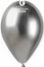 Gemar 13" Shiny Silver Latex Balloons, 25 Count