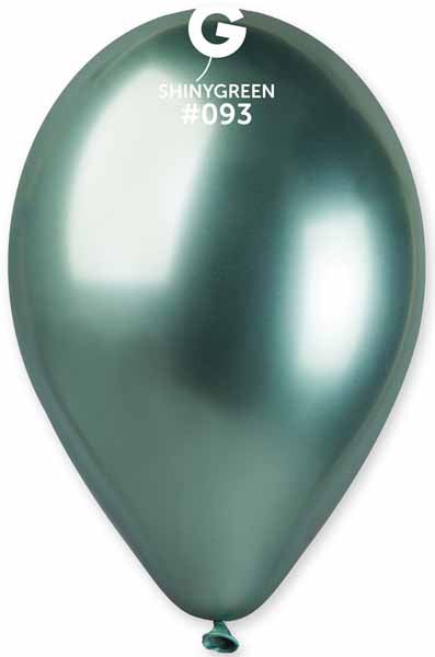 Gemar 13-Inch Shiny Green #093 Latex Balloons, 25 Count