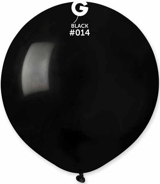 Gemar 19-Inch Black Latex Balloons, 25 Count