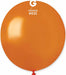 Gemar 19-Inch Metallic Orange Latex Balloons #031, 25 Count