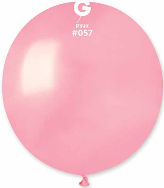 Gemar 19" Pink #057 Latex Balloons, 25 Count