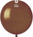 Gemar 19-Inch Metallic Brown Latex Balloons #066, 25 Count