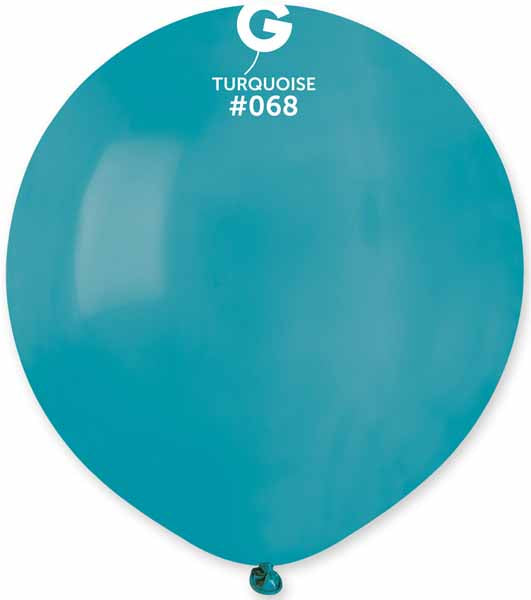 Gemar 19-Inch Turquoise Latex Balloons, 25 Count