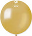 Gemar 19-Inch Metallic Gold Latex Balloons #074, 25 Count