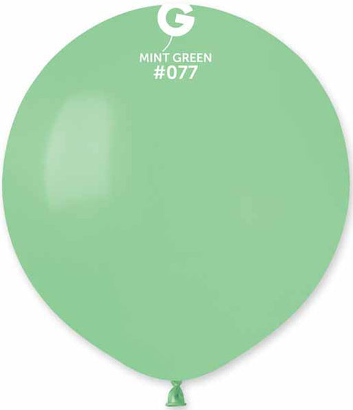Gemar 19-Inch Mint Green Latex Balloons #077, 25 Pack