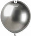 Gemar 19" Shiny Silver #089 Latex Balloons, 25 Count