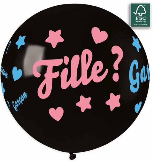 Gemar 31-Inch Garçon/Fille? French Gender Reveal Balloon