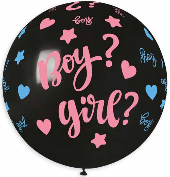 Gemar 31 Inch Boy or Girl Printed Latex Balloon