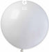 Gemar 31-Inch White Latex Balloon #001, 1 Count