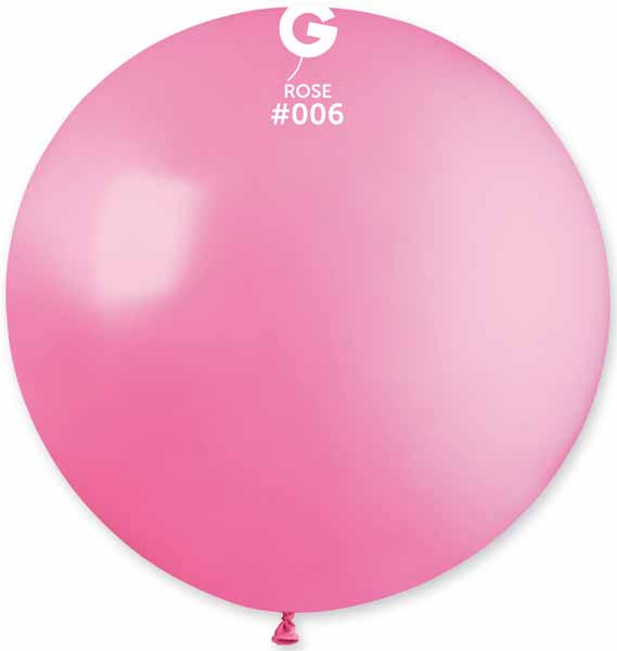 Gemar 31-Inch Rose #006 Latex Balloon, 1 Count