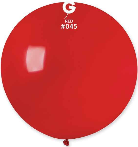 Gemar 31" Red #045 Latex Balloon, 1 Count