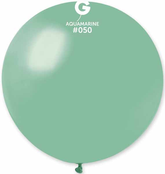 Gemar 31-Inch Aquamarine Latex Balloon #050, 1 Count