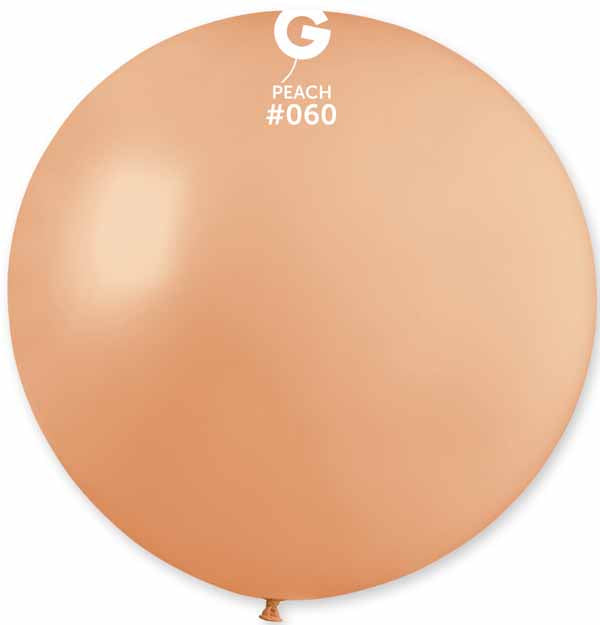 Gemar 31-Inch Peach #060 Latex Balloon, 1 Count