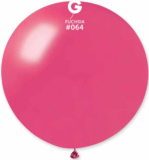 Gemar 31" Metallic Fuchsia #064 Latex Balloon, 1 Count