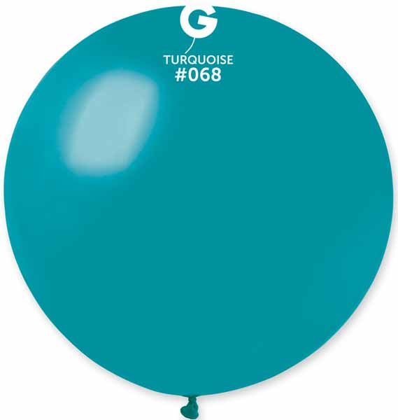 Gemar 31" Turquoise Latex Balloon, 1 Count