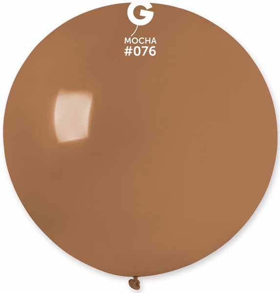 Gemar 31" Mocha #076 Latex Balloon, 1 Count