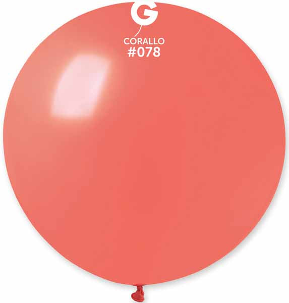 Gemar 31" Coral #078 Latex Balloon, 1 Count