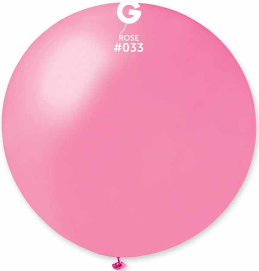 Gemar 31" Metallic Rose #033 Latex Balloon, 1 Count
