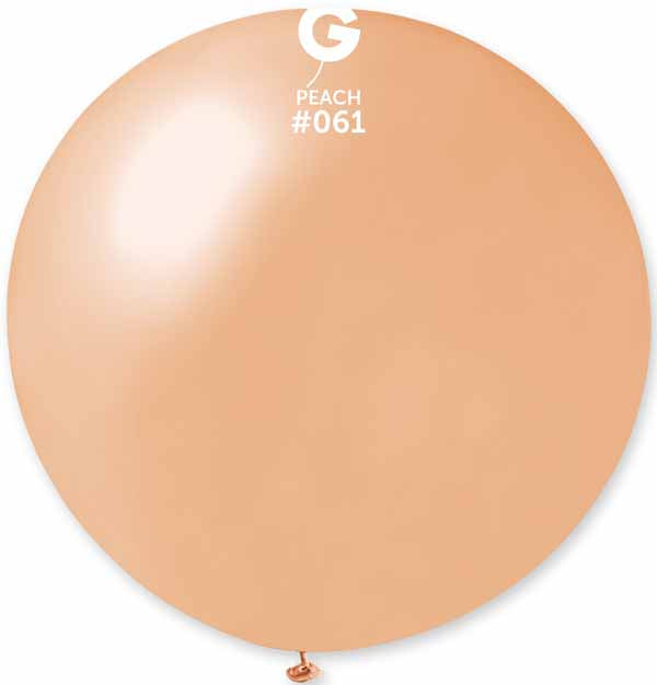 Gemar 31" Metallic Peach Latex Balloon #061, 1 Count