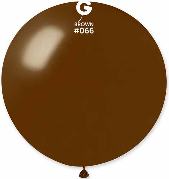 Gemar 31" Metallic Brown #066 Latex Balloon, 1 Count