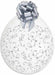 Gemar 18-Inch Silver Filigree Latex Stuffing Balloons, 25 Count