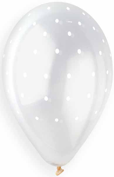 GEMAR 13" CHIC DOTS CLEAR 50/BAG