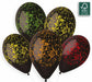 Gemar 13" Black Marble Latex Balloons, 50 Count