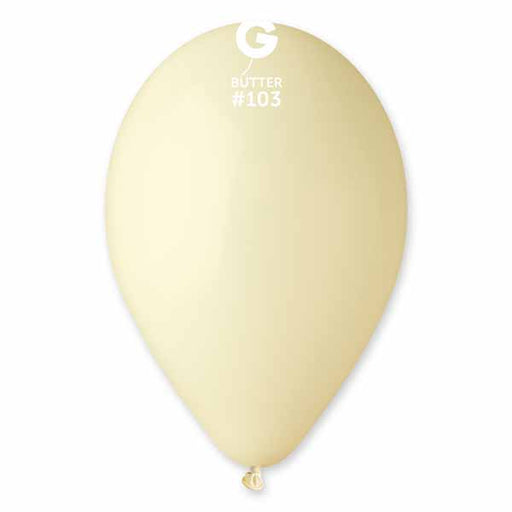Gemar 12-Inch Butter #103 Latex Balloons, 50 Pack
